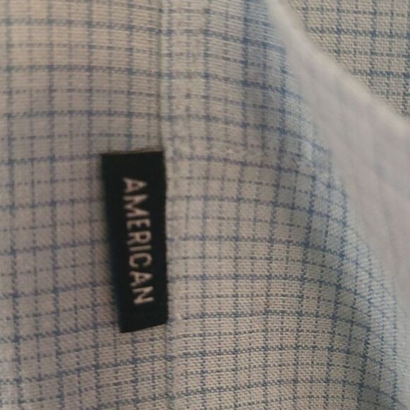 American Outfitters Men's XXL Blue Short Sleeved Button Down The Front Shirt - Picture 2 of 6